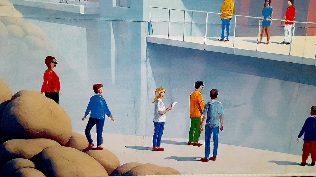 Giorgio Stocco - Tourists walking- opera unica #2.1