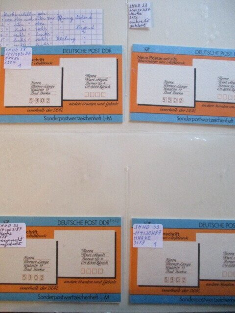 DDR 1987/1989 - Sonder-Markenheftchen SPEZIAL 33-49 - postfrisch - SMHD 33 bis 49 #1.0