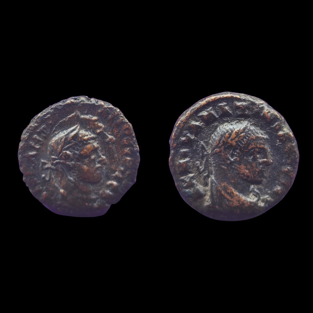 罗马帝国（省） Tetradrachm Lote de 2 monedas de Egipto, Alejandría  (没有保留价) #1.0