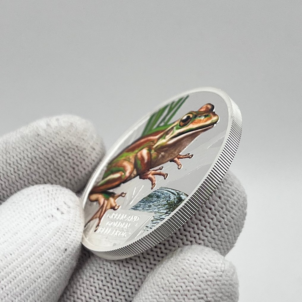 Τουβαλού. 1 Dollar 2013 – Endangered & Extinct: Tasmanian Devil – 1 oz Silver coin – Ag .999 #3.2