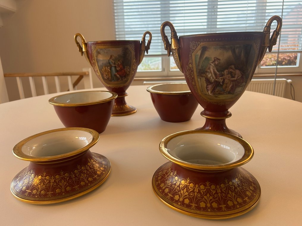 Samson - Baluster花瓶 (6) - 瓷器 - 一对火山口瓶 #1.0