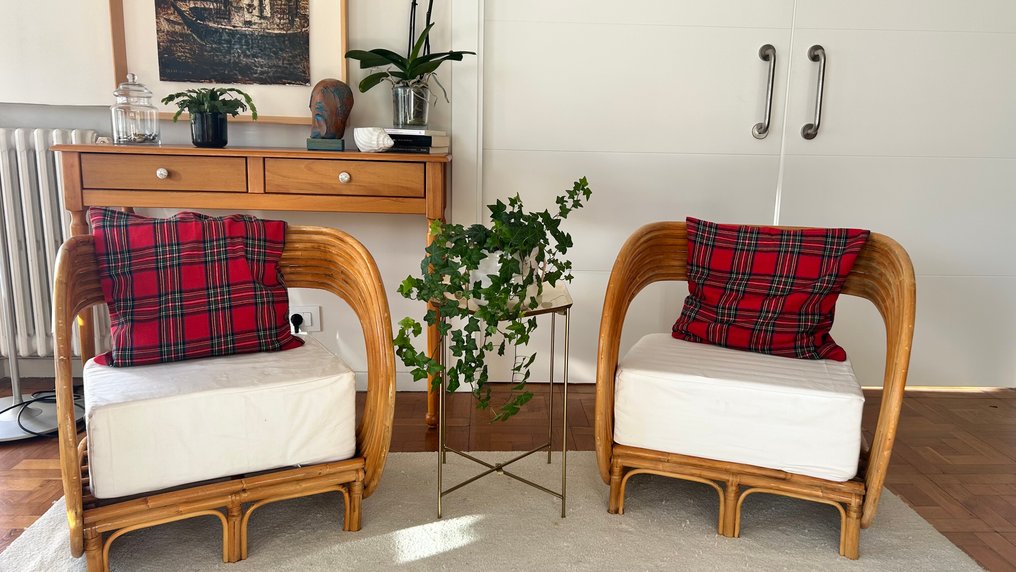 Chair - rattan - Two armchairs #1.0