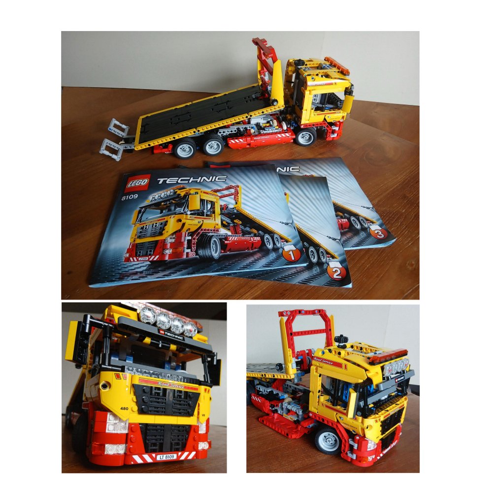 Lego Set - 8109 - Technic - Truck met Laadplatform / FLATBED TRUCK #1.0