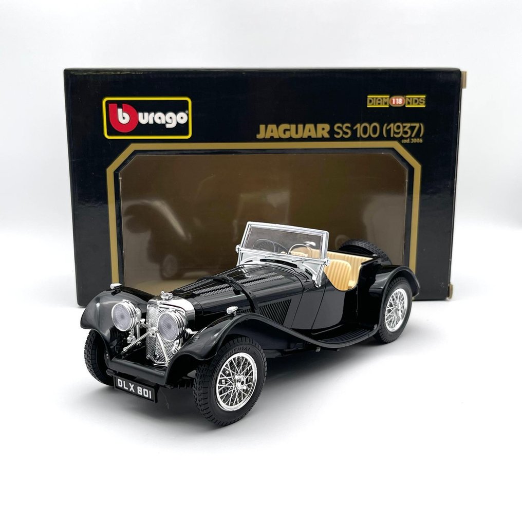 Bburago 1:18 - Modellino di auto - Jaguar SS 100 - 1937 #1.0