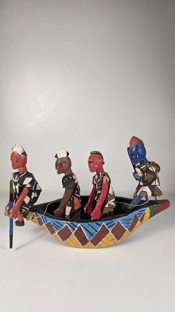 Puinen pirogue - Sénoufo - Norsunluurannikko (Ei pohjahintaa) #4.3