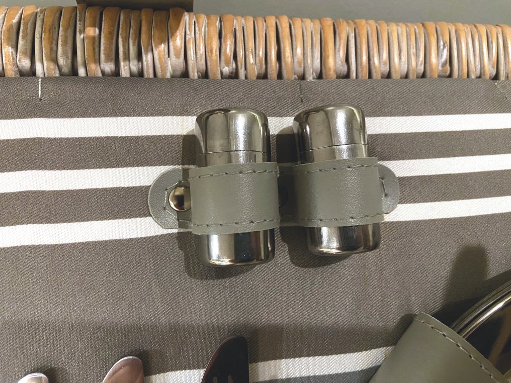 豪华设计的野餐篮，配有大冷藏区/箱（适合6人） - inclusief #4.3