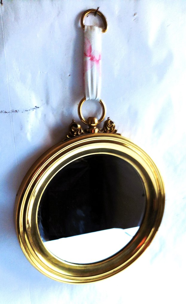 Speil- Ø 33 cm  - Messing - Messingramme #1.0