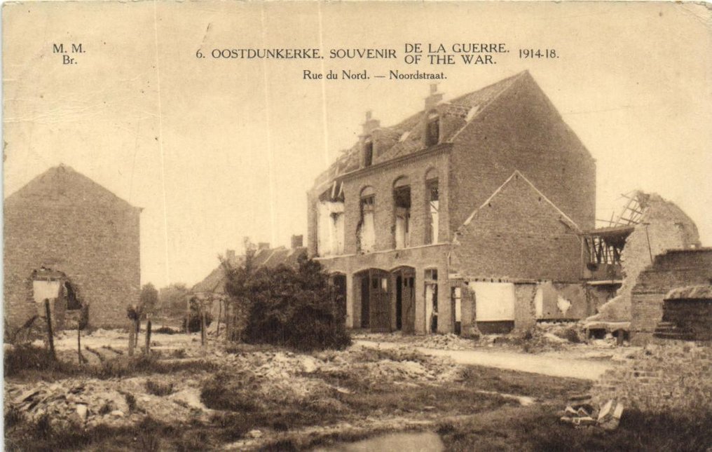 Belgium - Verhoestingen W.O.1 - Néhány fénykép, például ismert épületek, pusztított utcák stb. - Képeslap (110) - 1910-1920 #1.0