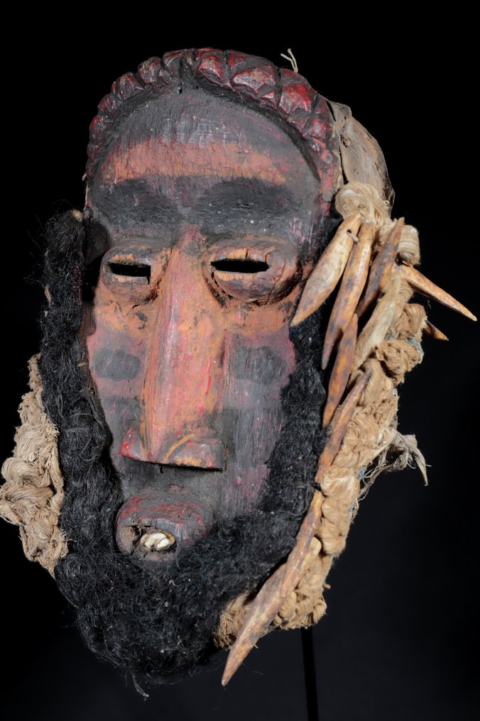 Μάσκα χορού - Αρχαία μάσκα πολέμου Guere - 28 εκ. - Côte d’Ivoire  (χωρίς τιμή ασφαλείας) #1.0