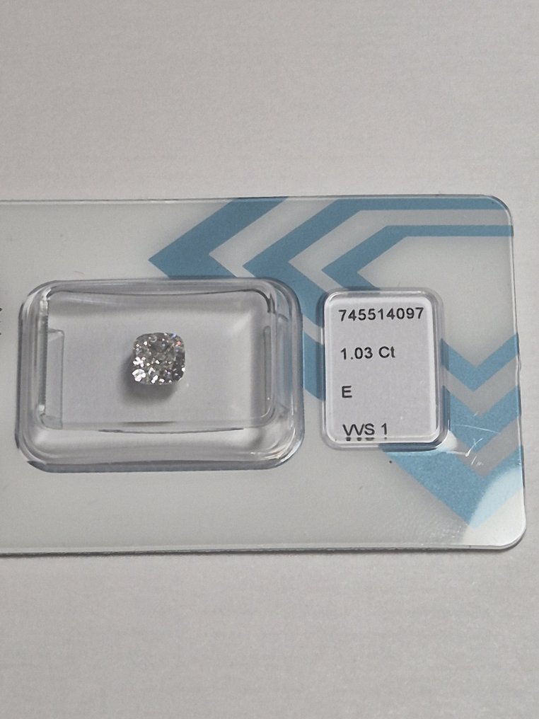 1 pcs Διαμάντι (Φυσικό) - 1.03 ct - Κούσιον - E - VVS1 - International Gemological Institute (IGI) #3.2