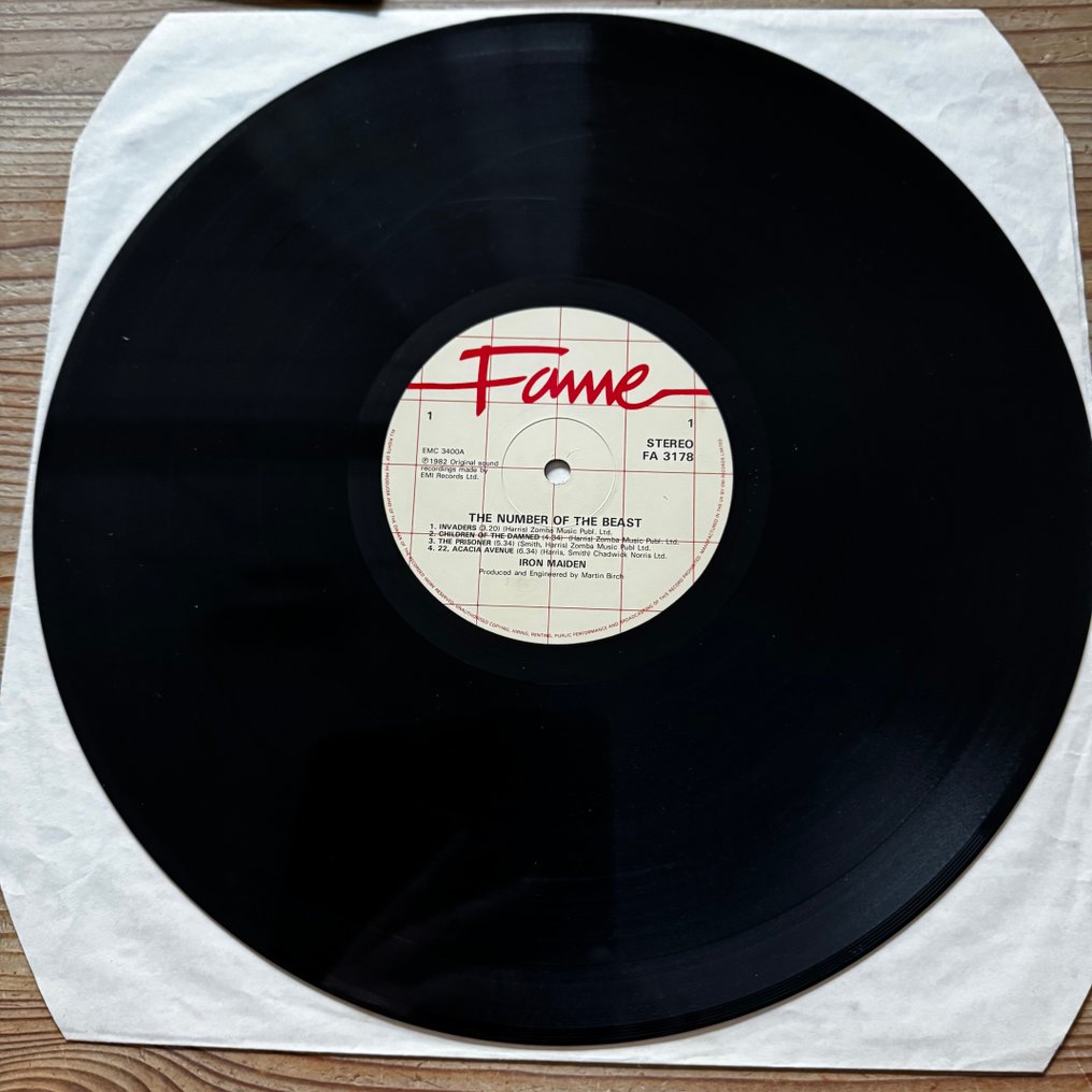 Iron Maiden - The Number Of The Beast [UK pressing] - LP - 1. Stereopressung - 1982 #2.1