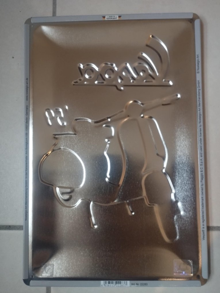 Targa in metallo smaltato Vespa - Targa - Metallo #3.2