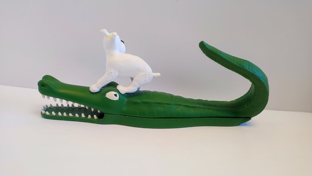 雕像 - Pixi Regout - Milou sur le crocodile - #1.0