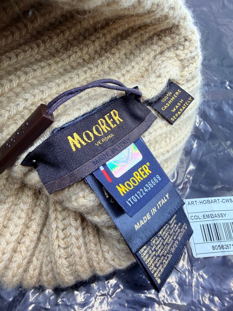 Moorer - Beanie帽 (1) - 羊絨 #4.3