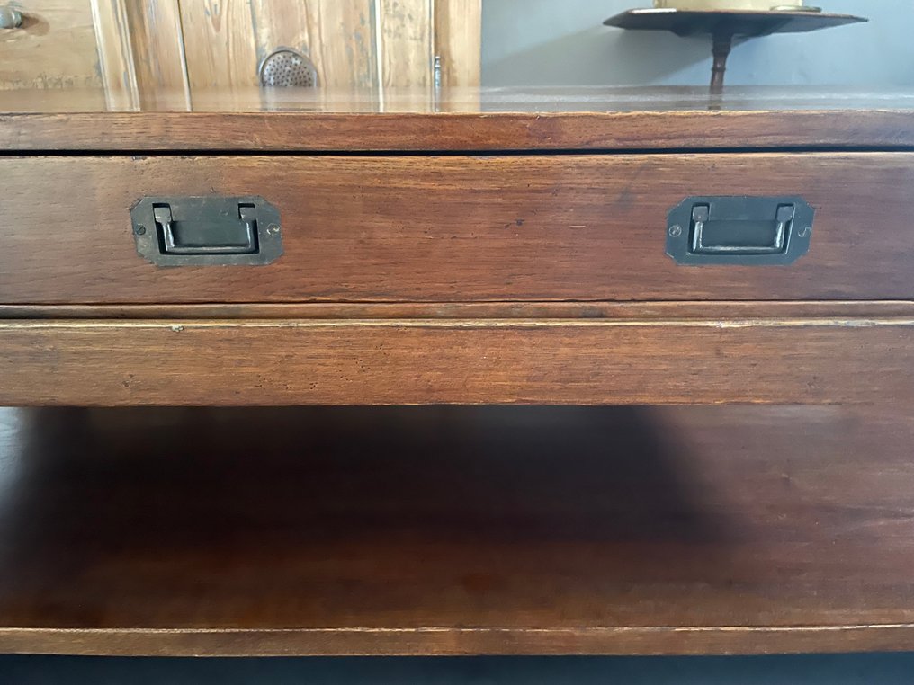 Coffee table - Mahogany - Coffee table Campaign style #3.2