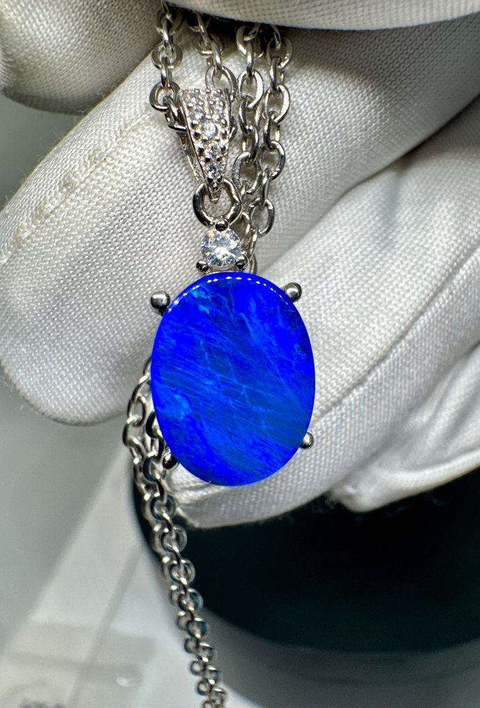 蛋白石 珠寶 - 高度: 23 mm - 闊度: 9.5 mm- 2.02 g - (1) #1.0