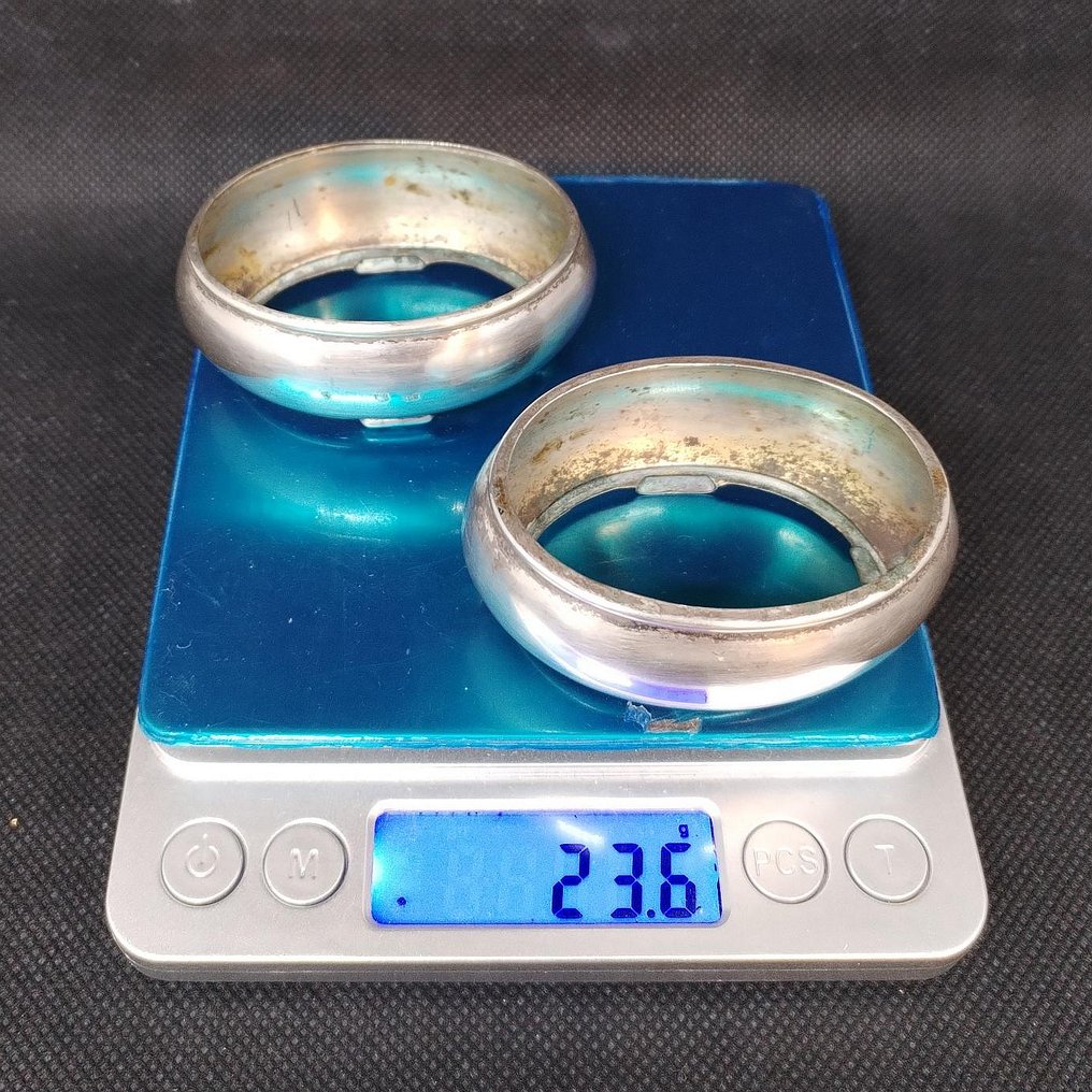 Saliera e pepiera (2) - Cristallo, Argento #4.3