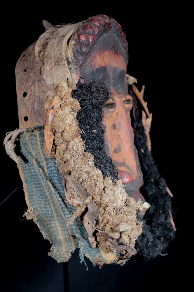 Μάσκα χορού - Αρχαία μάσκα πολέμου Guere - 28 εκ. - Côte d’Ivoire  (χωρίς τιμή ασφαλείας) #4.3