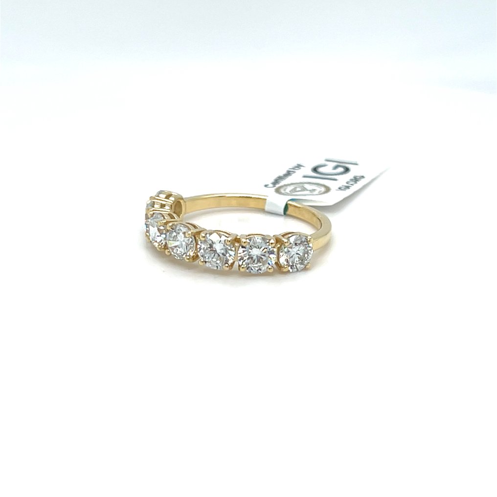 χωρίς τιμή ασφαλείας - Δαχτυλίδι - 14 καράτια Κίτρινο χρυσό - 2.02ct. tw. Διαμάντι (Εργαστηριακής καλλιέργειας) #4.3