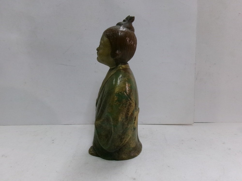 Iron (cast/wrought) Crafts: Selflessness apprentice to a priest 無我童子 - Japan - Shōwa period (1926-1989) #4.3