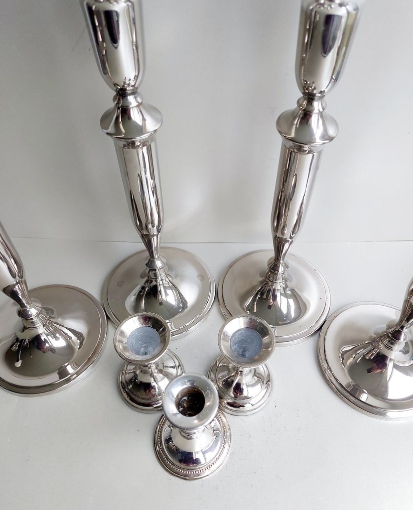 烛台 (7) - 镀银, 镍镀层的 - 银色烛台 #3.2