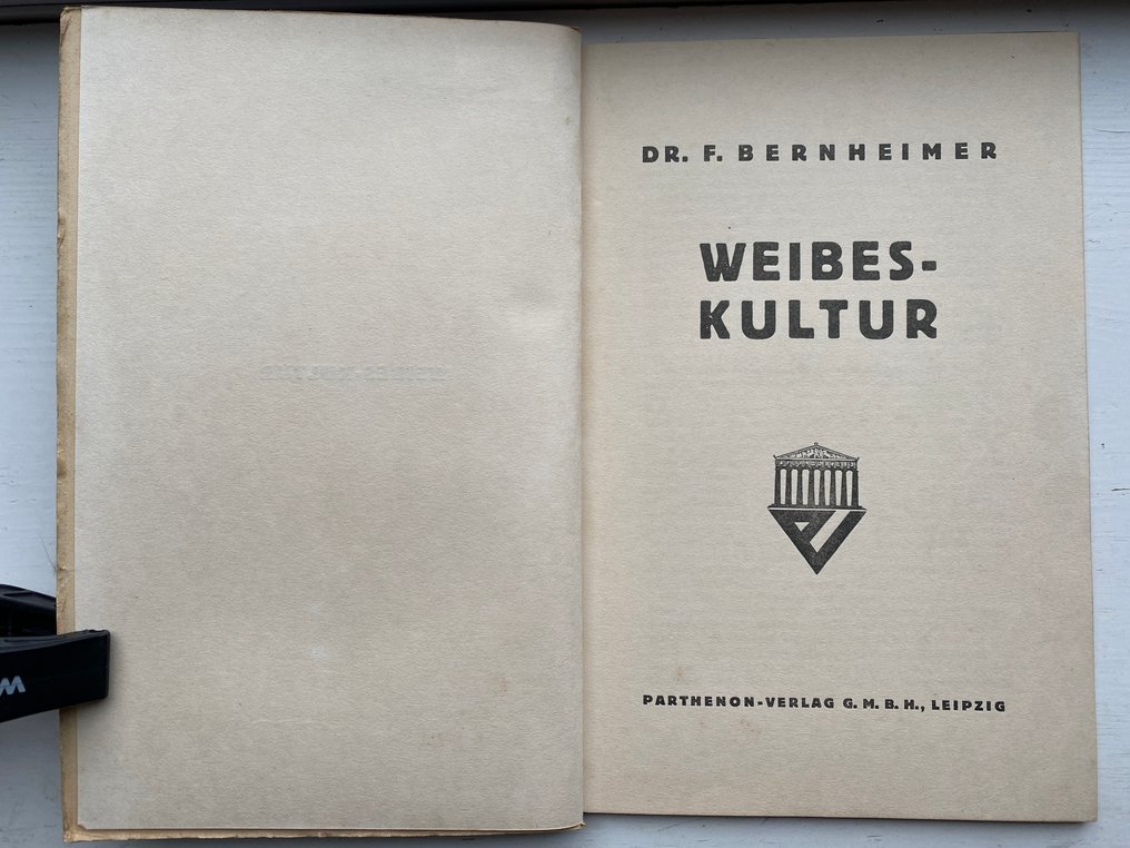 F. Bernheimer, Dr. Rudolf Salten. - Weibes Kultur - 1928 #2.1