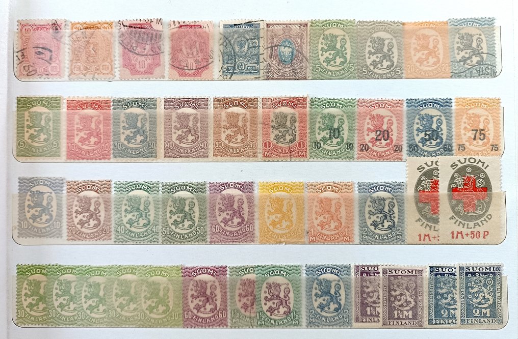 Finlândia 1889/2001 - Ampla seleção com acúmulo com Posta Aérea, Posta Militar e Selos para Pacotes - No Reserve Price #2.1
