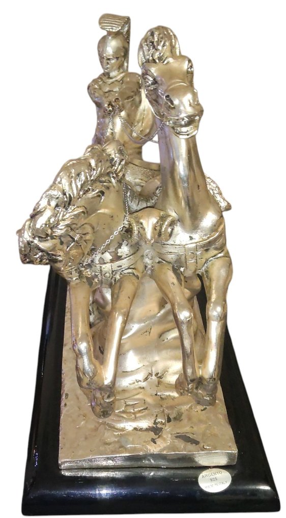 Statua, Biga Imperiale (1980) - 25 cm - .925 argento #3.2