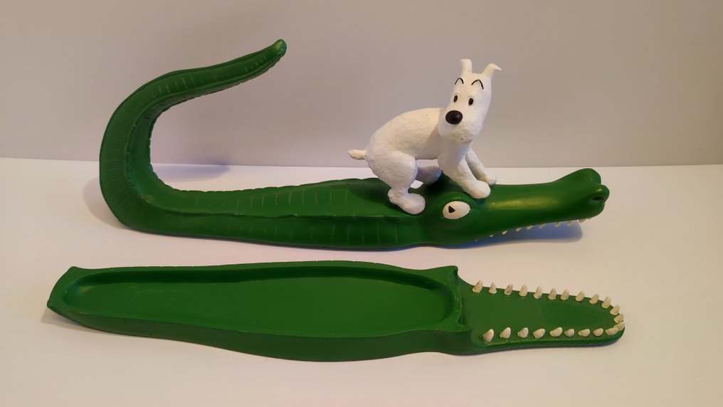 雕像 - Pixi Regout - Milou sur le crocodile - #2.1