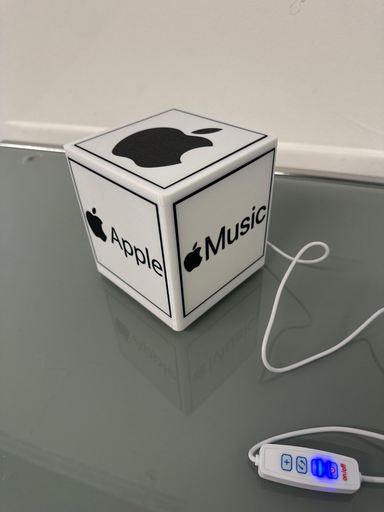Apple Cube Light Lamp Sign (Fan Art) - Excellent Quality 3D Style - Computer #4.3