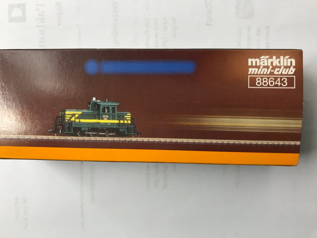 M�ärklin Z - 88643 - Tren a escala (1) - Con caja e inserto, usado, número 88634 visible. - NMBS #1.0