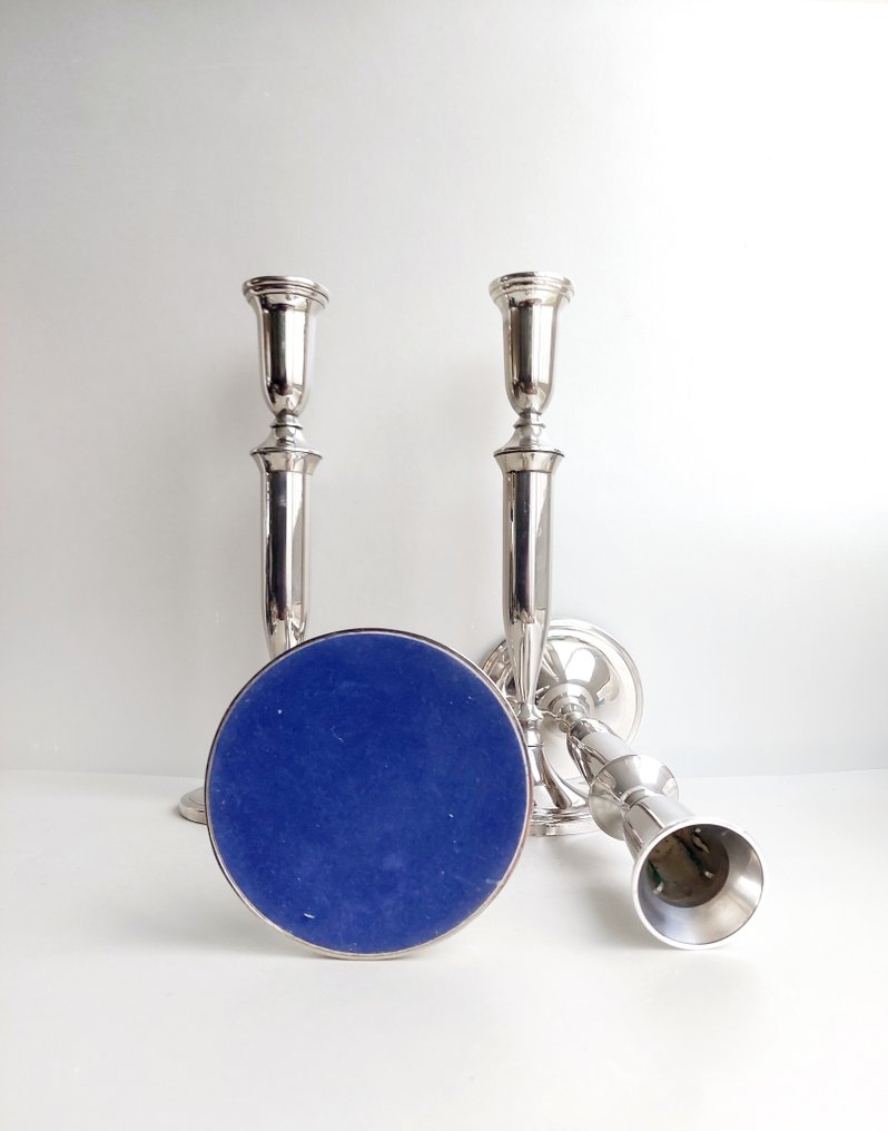 烛台 (7) - 镀银, 镍镀层的 - 银色烛台 #4.3