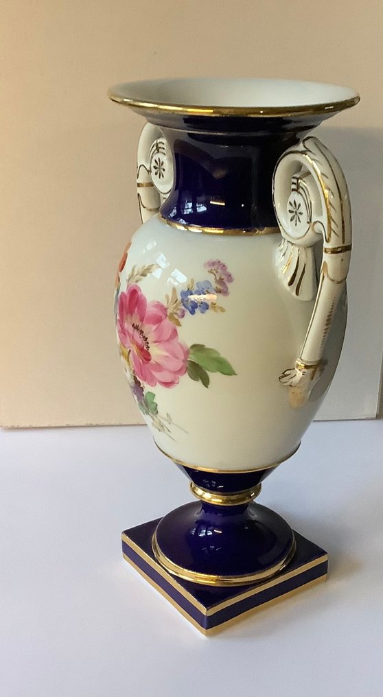 Meissen - Jarra com 2 pegas pequenas - Porcelana - Vaso com Alça de Serpente de Meissen #2.1