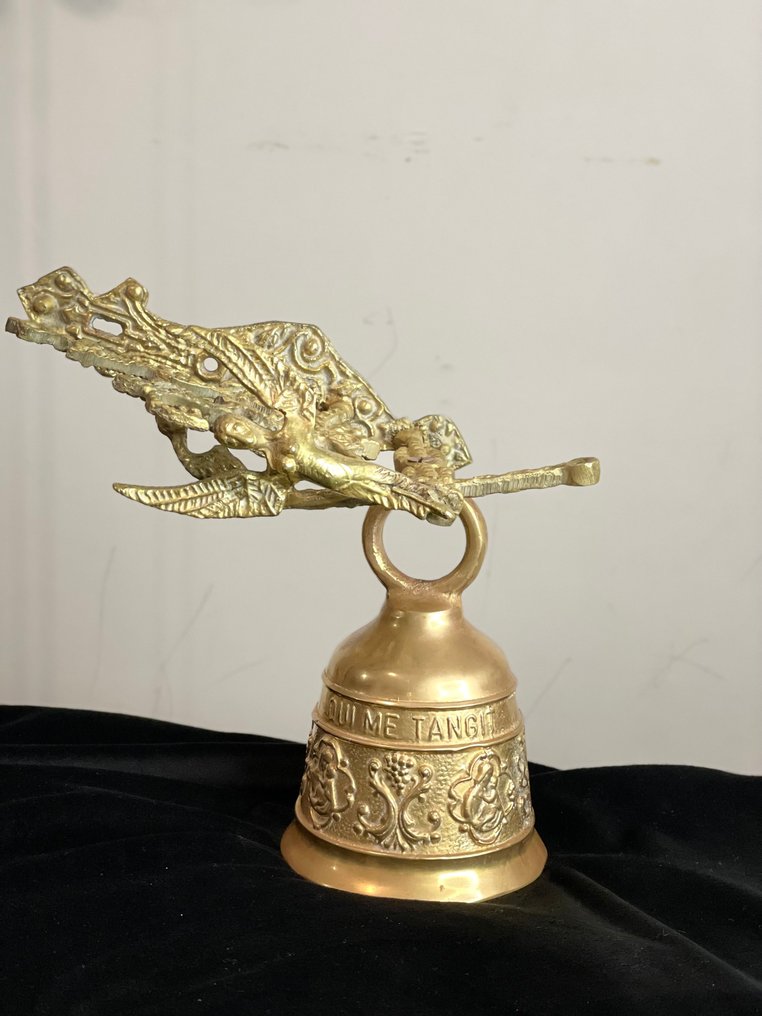 Ringeklokke - Gotisk messing pultklokke #4.3