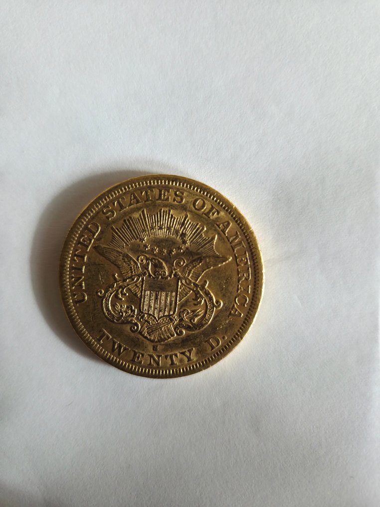 Stany Zjednoczone. 20 Dollars 1863-S Liberty Head (Bez ceny minimalnej
) #1.0