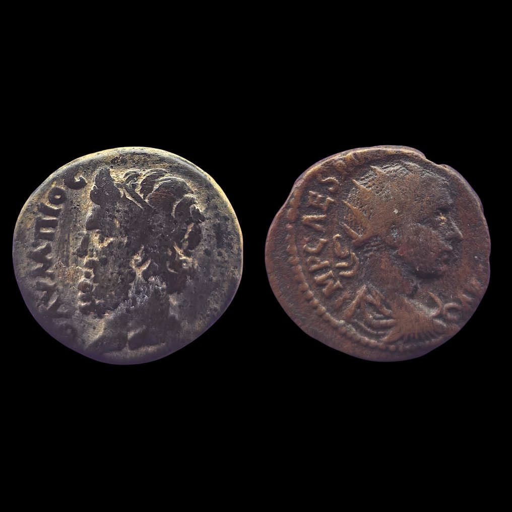 Roman Empire (Provincial) Lot of 2 Æ coins  (No reserve price) #1.0