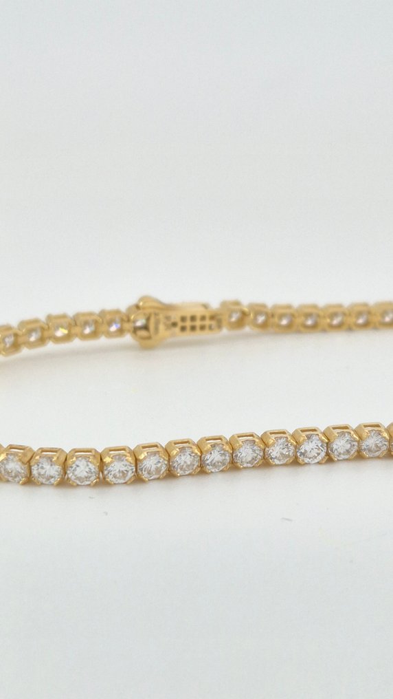 Βραχιόλι - 14 καράτια Κίτρινο χρυσό - 4.30ct. tw. Διαμάντι (Εργαστηριακής καλλιέργειας) #1.0