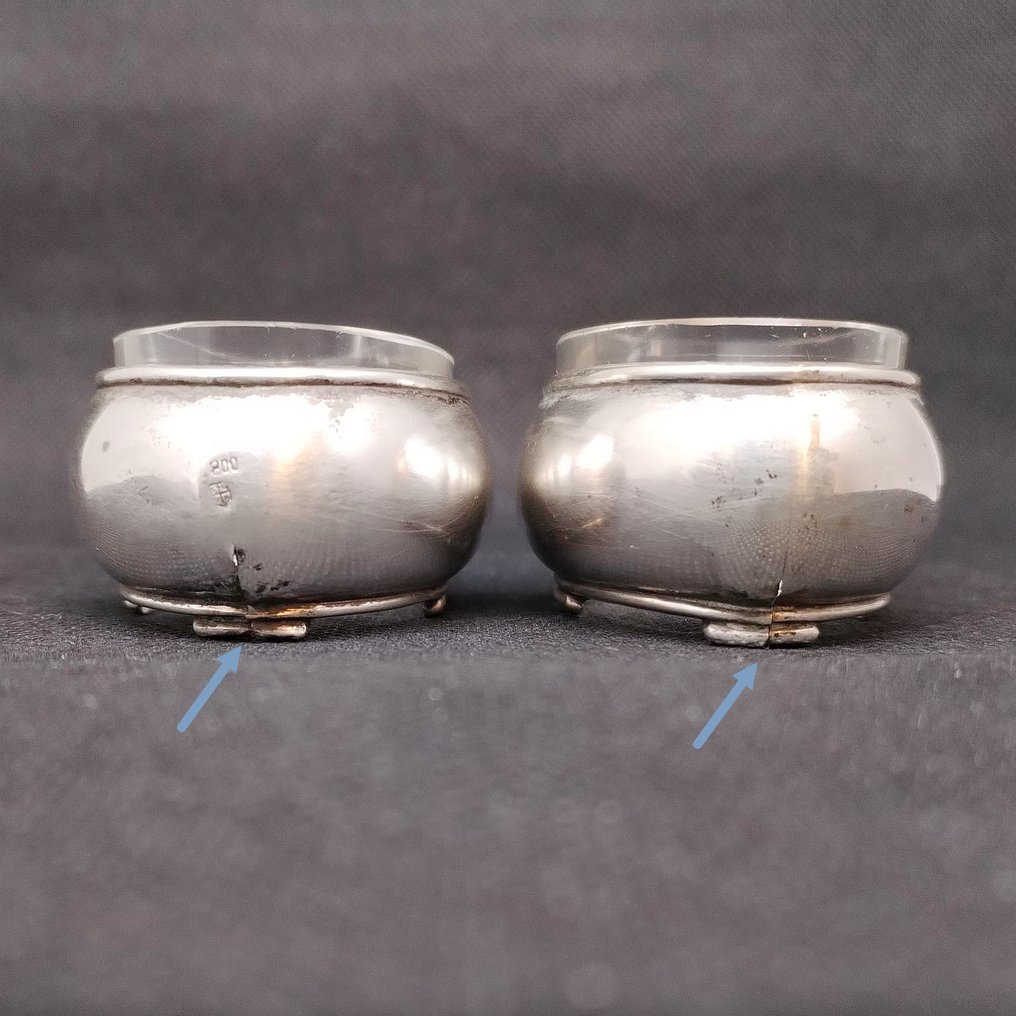 Saliera e pepiera (2) - Cristallo, Argento #3.2