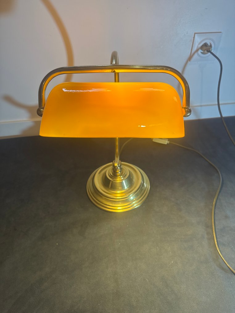 Bordlampe - Messing, Glass #4.3