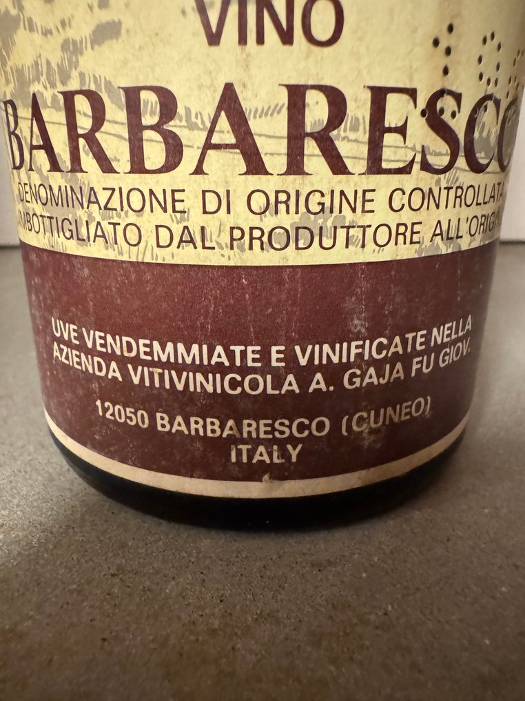 1965 Gaja - Barbaresco - 1 Botella (0,72 L) #2.1