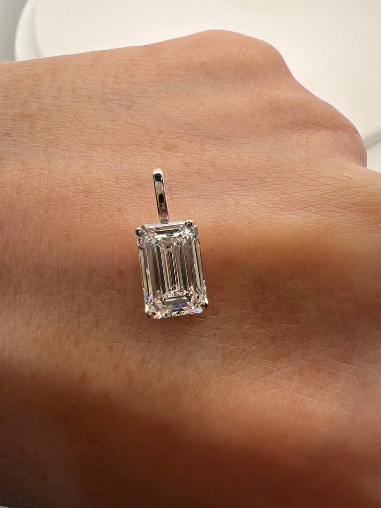 Ingen mindstepris - Vedhæng - 14 karat Hvidguld - 2.02ct. tw. Diamant (Laboratoriedyrket) #3.2