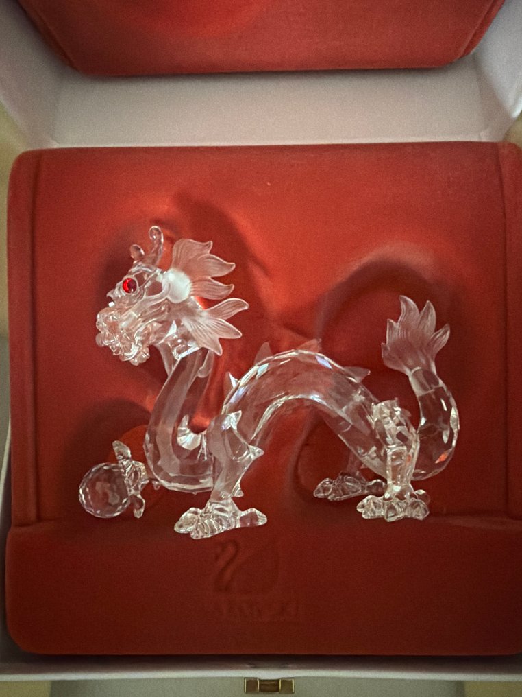 Swarovski - Statuetta - SCS - Annual Edition 1997 - Dragon - 208398 - Boxed + Certificate - Cristallo #1.0