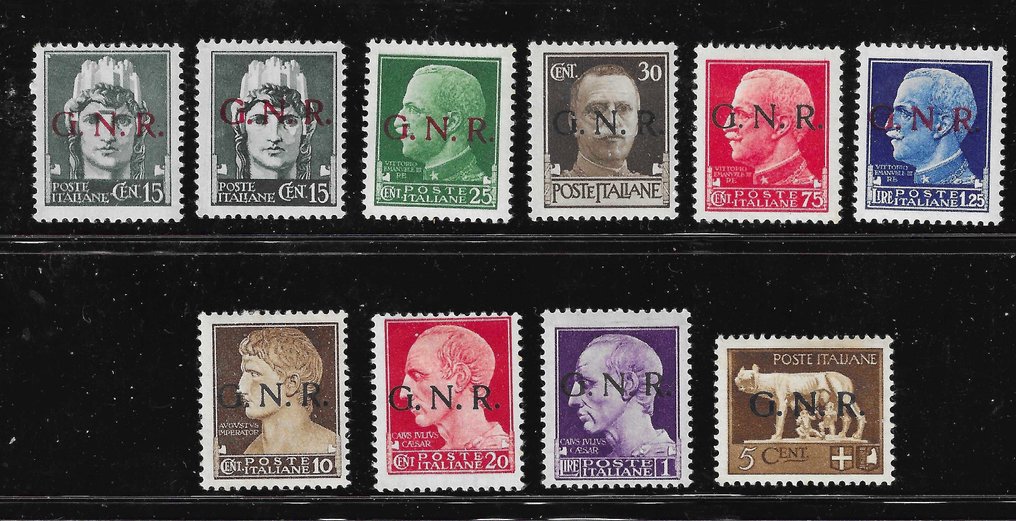 義大利王國  - 意大利 1863/1943 社会共和国 G.N.R. 布雷西亚 - Sassone 2024 #1.0