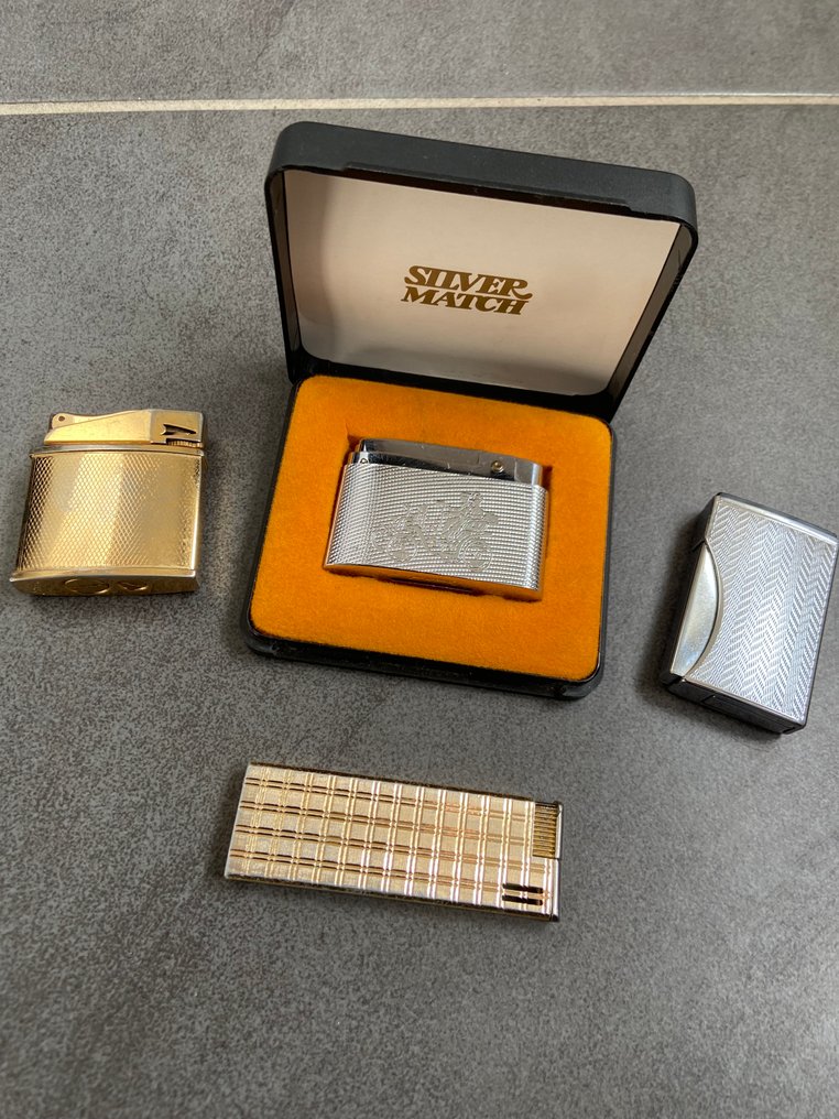 Ingen reservasjonspris - Lomme-lighter - Stål (rustfritt stål) - (4) #1.0