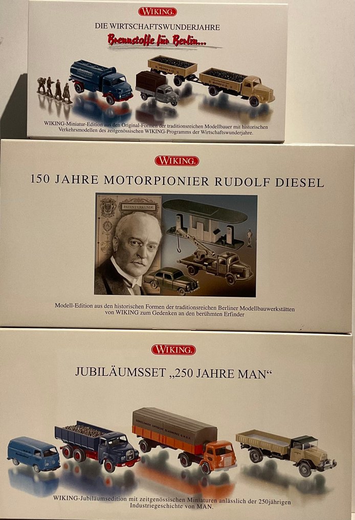 Wiking 1:87 - Machetă camion (3) - 3x seturi ambalate #1.0