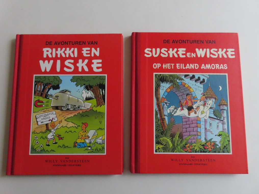 Sukke en Wiske Klassiek - Rode reeks - Rikki en Wiske & Op het eiland Amoras - 2 Album - 1993 #1.0