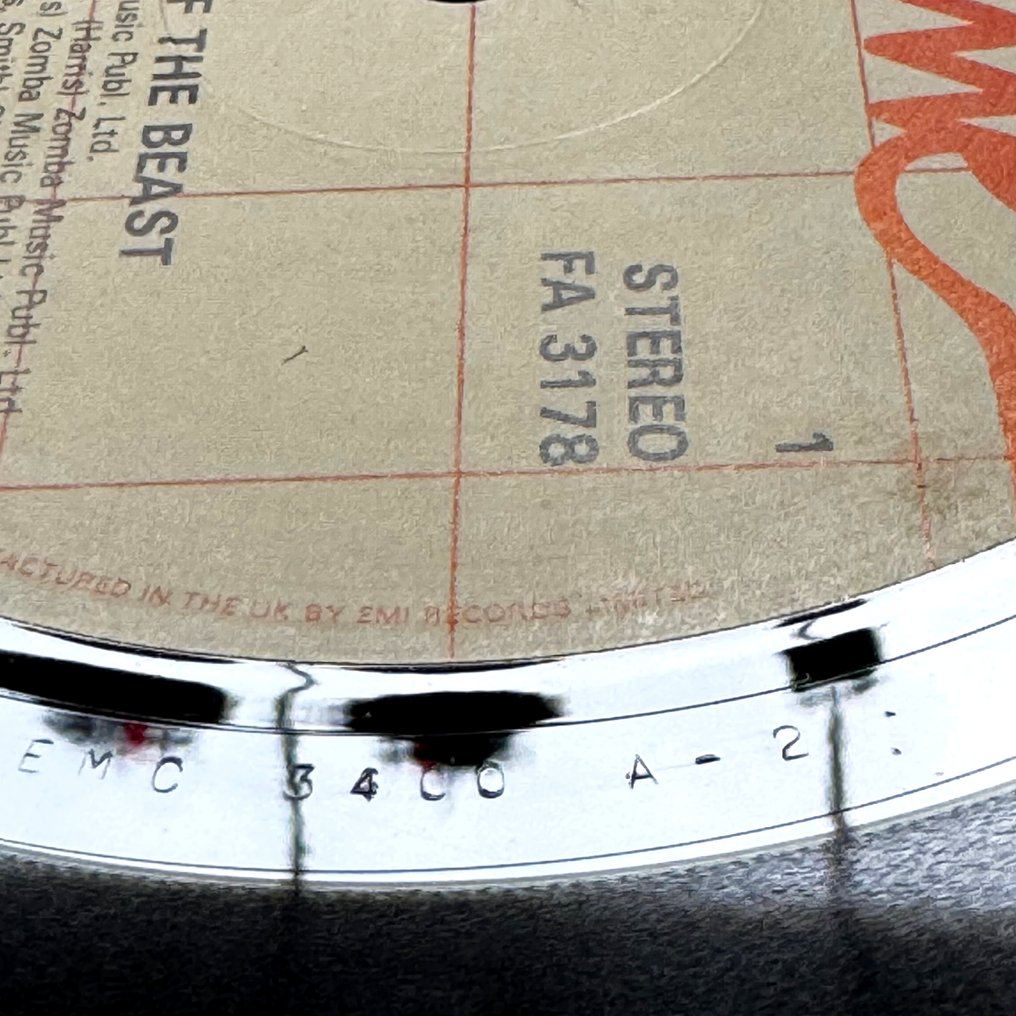 Iron Maiden - The Number Of The Beast [UK pressing] - LP - 1. Stereopressung - 1982 #4.3