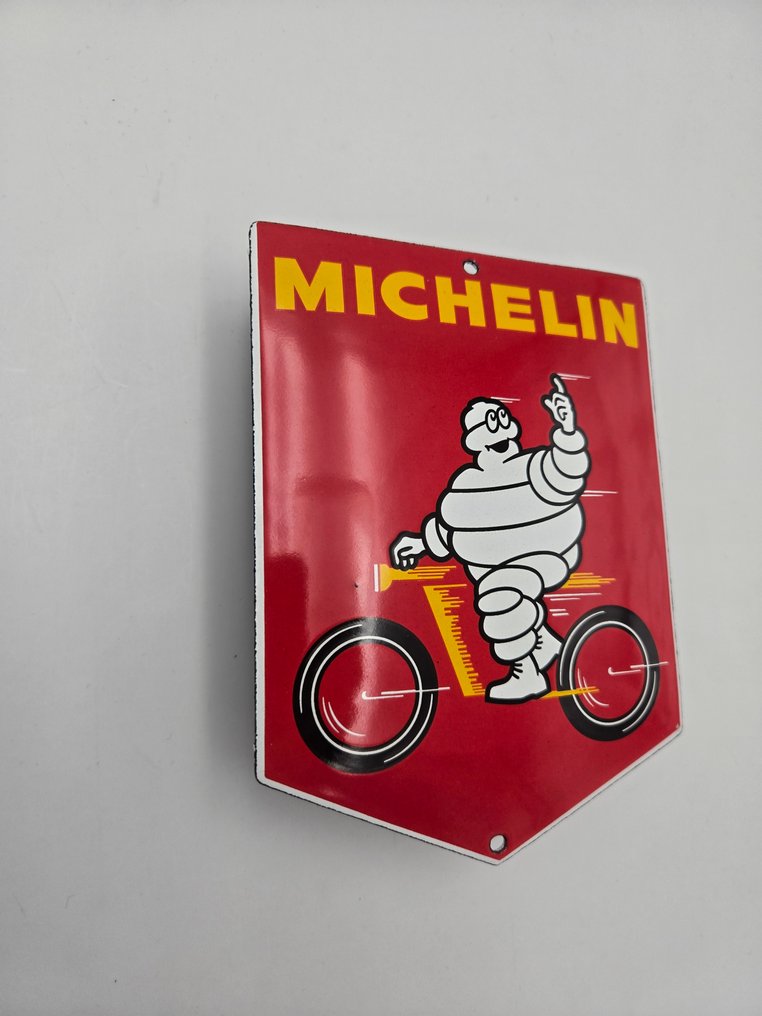 复古经典搪瓷标志 米其林 Bibendum - 琺瑯標誌牌 - 瑪瑙 #1.0