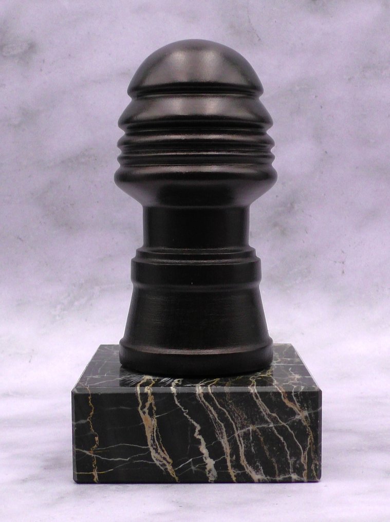 Futurisme Buste - Verzamelobject - Renato Bertelli (1900-1974) - Προτομή, Profile continuo del Duce - 180 mm - Αλαβάστρο - 1995 #1.0