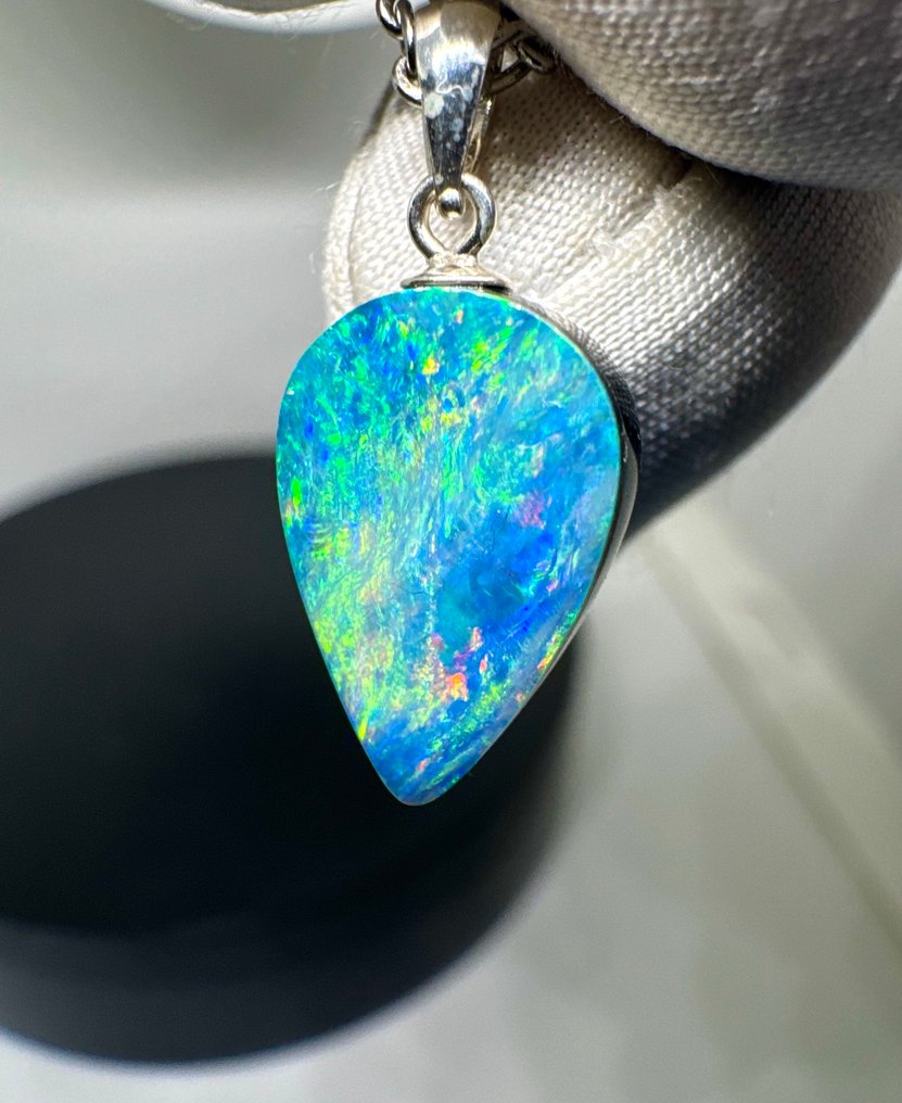 Οπάλιο Κοσμήματα - Ύψος: 22 mm - Πλάτος: 9.5 mm- 0.92 g - (1) #1.0